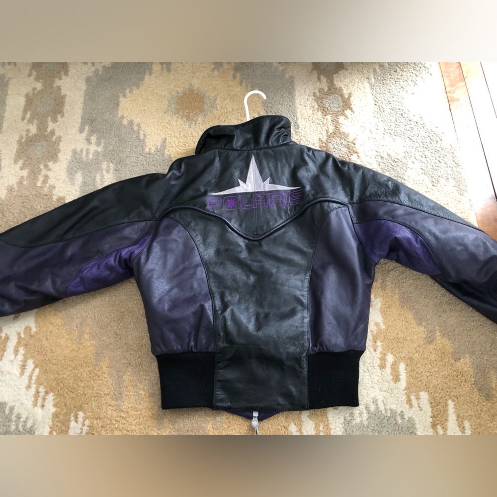 Vintage Polaris Leather Snowmobiling Jacket Women’s Sz Medium